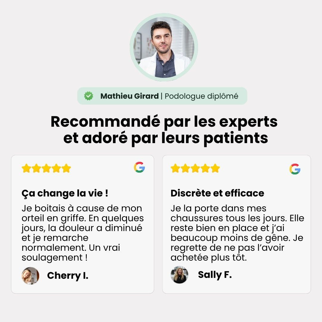 Correcteur d’Orteils en Griffe avec Coussin Plantaire