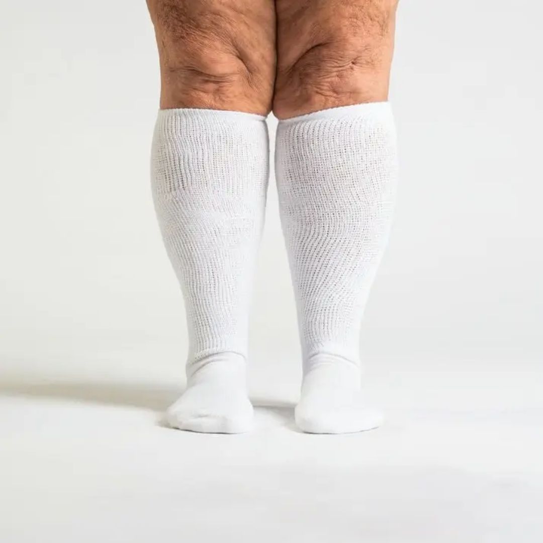 Chaussettes de compression spécial mollet large