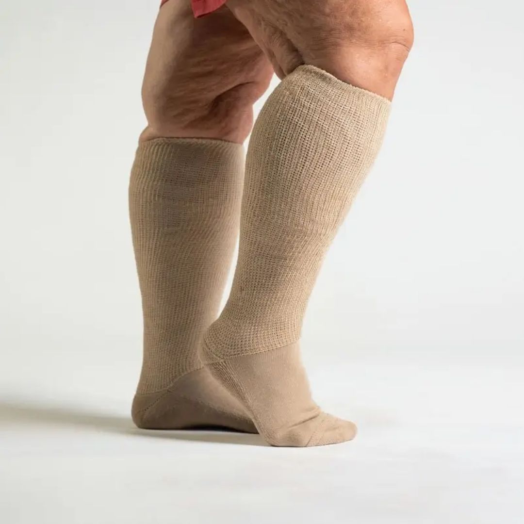 Chaussettes de compression spécial mollet large