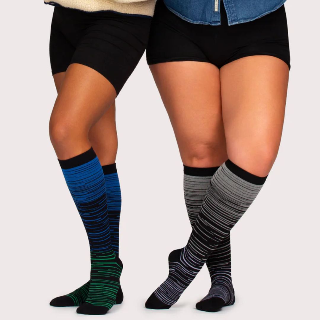Chaussettes de contention douce et colorée (20-30 mmHg)