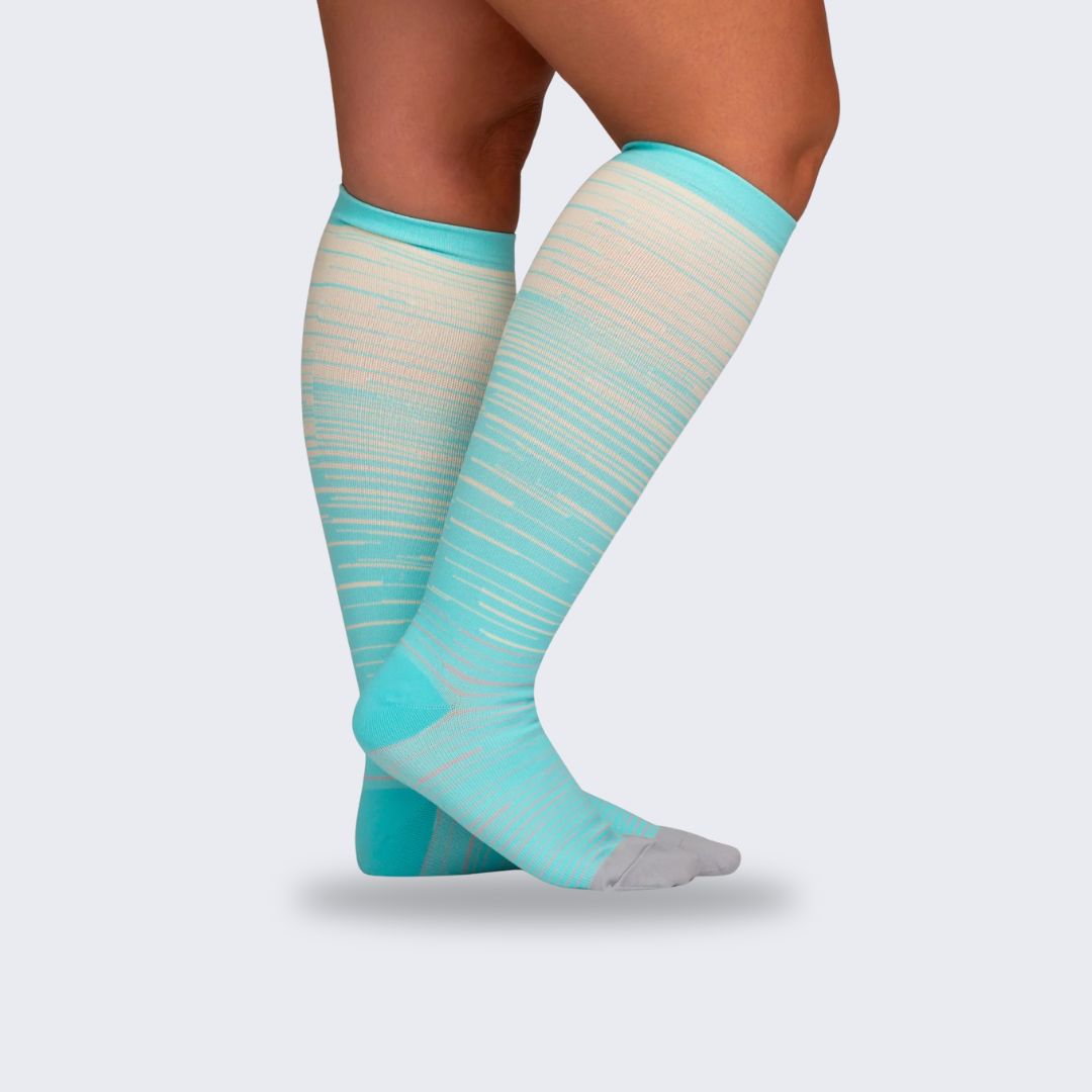 Chaussettes de contention douce et colorée (20-30 mmHg)