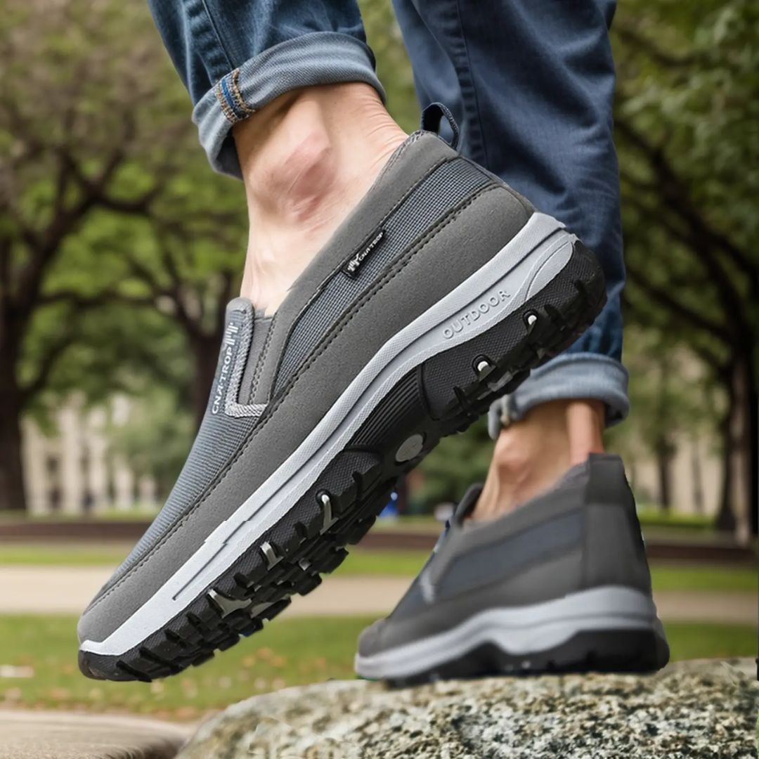 Chaussures de marche à confort orthopédique homme