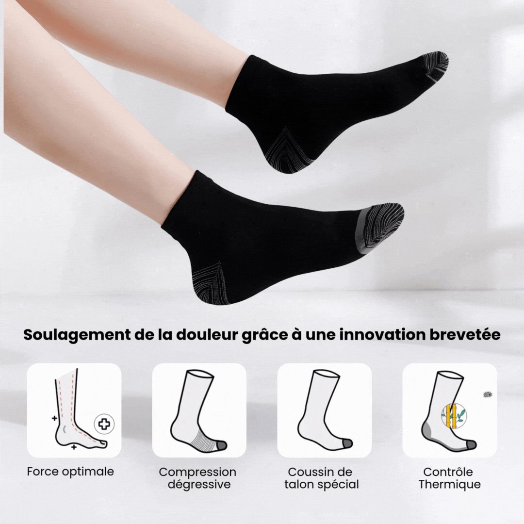 Chaussettes de Compression | Douleurs Plantaires