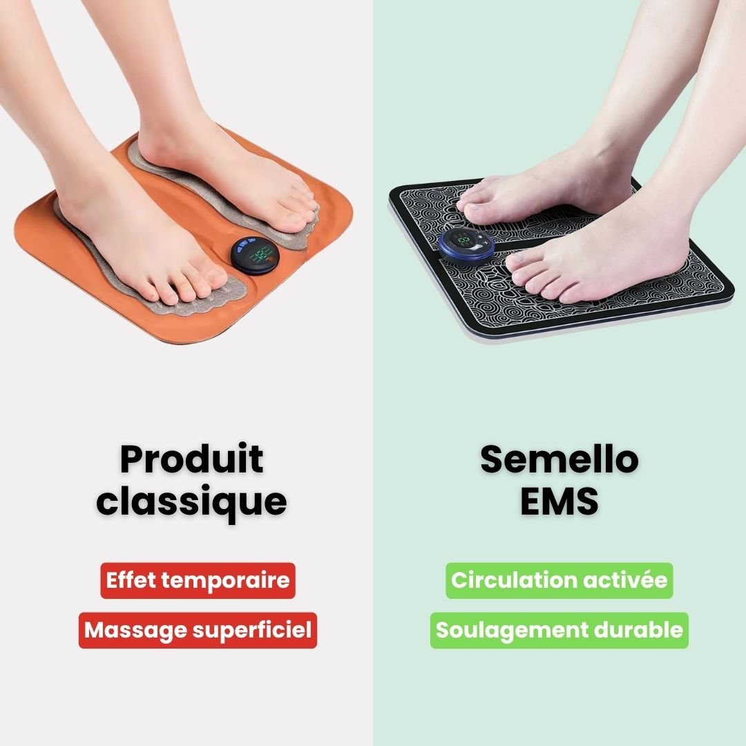 Appareil de massage de pieds EMS | Améliore la circulation sanguine - Semello.fr