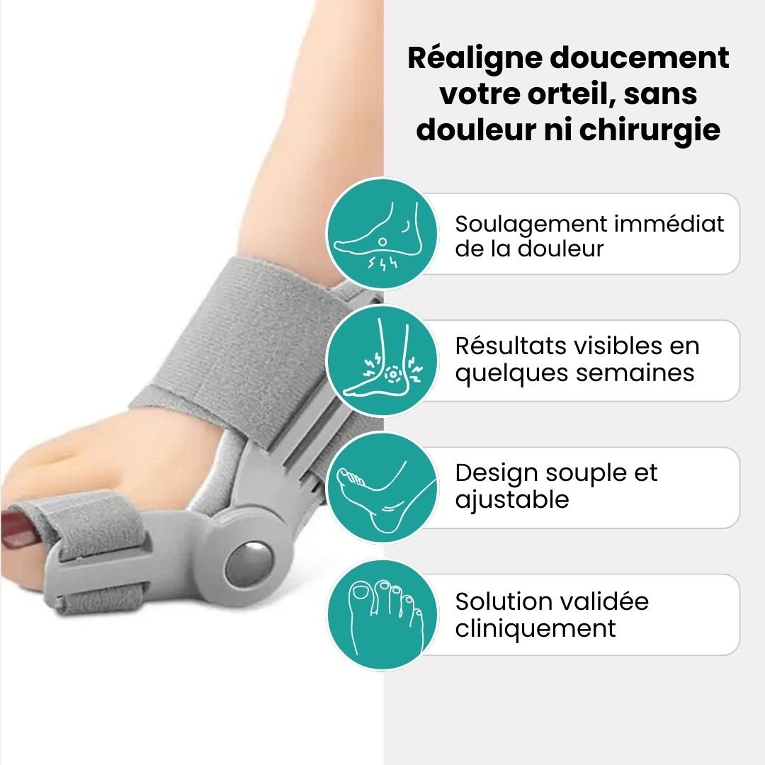 Attelle Hallux Valgus Articulable - Semello.fr