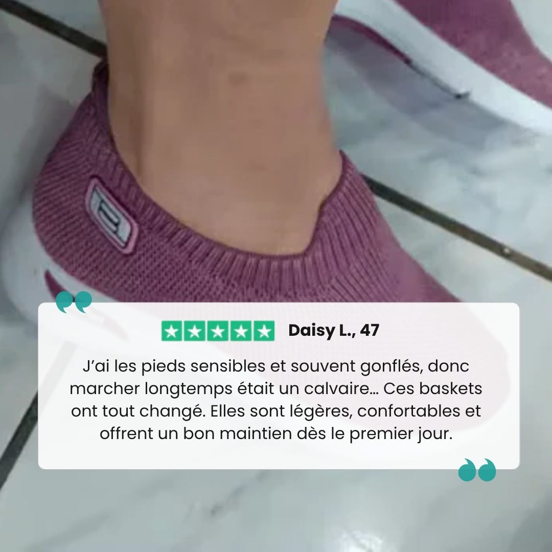 Baskets à confort orthopédique pour femme - Semello.fr