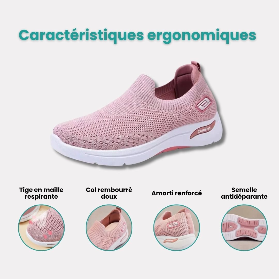 Baskets à confort orthopédique pour femme - Semello.fr
