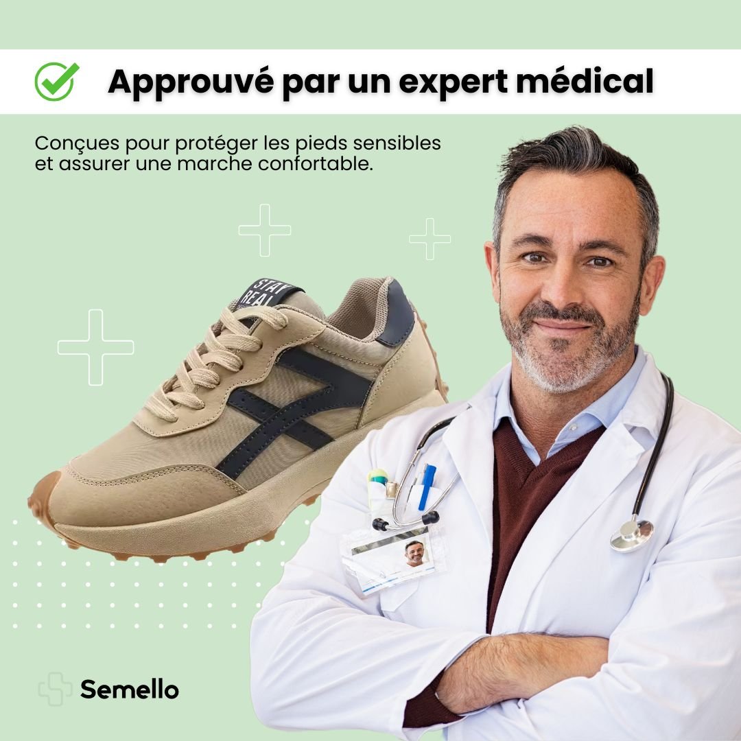 Baskets à confort orthopédique pour femme - Semello.fr