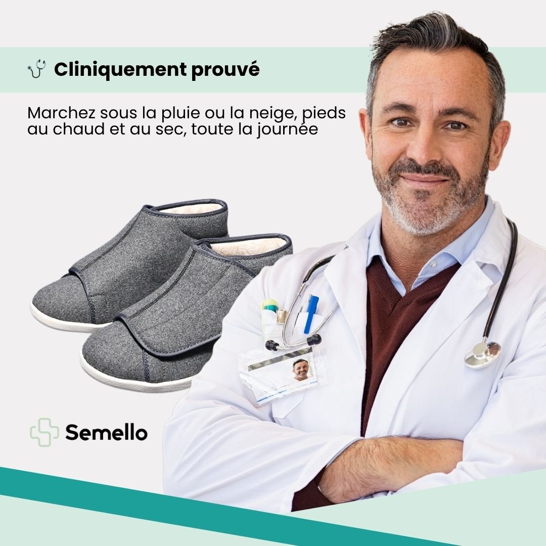 Botte d'hiver doublée spéciale pieds diabétiques - Semello.fr