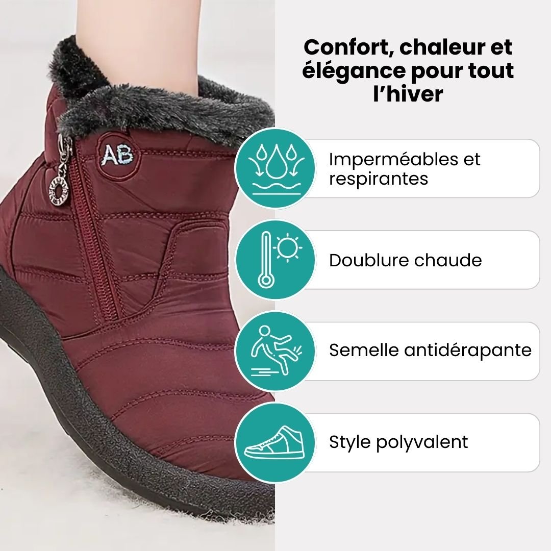 Bottes d'hiver imperméables femme | Chaudes & élégantes - Semello.fr