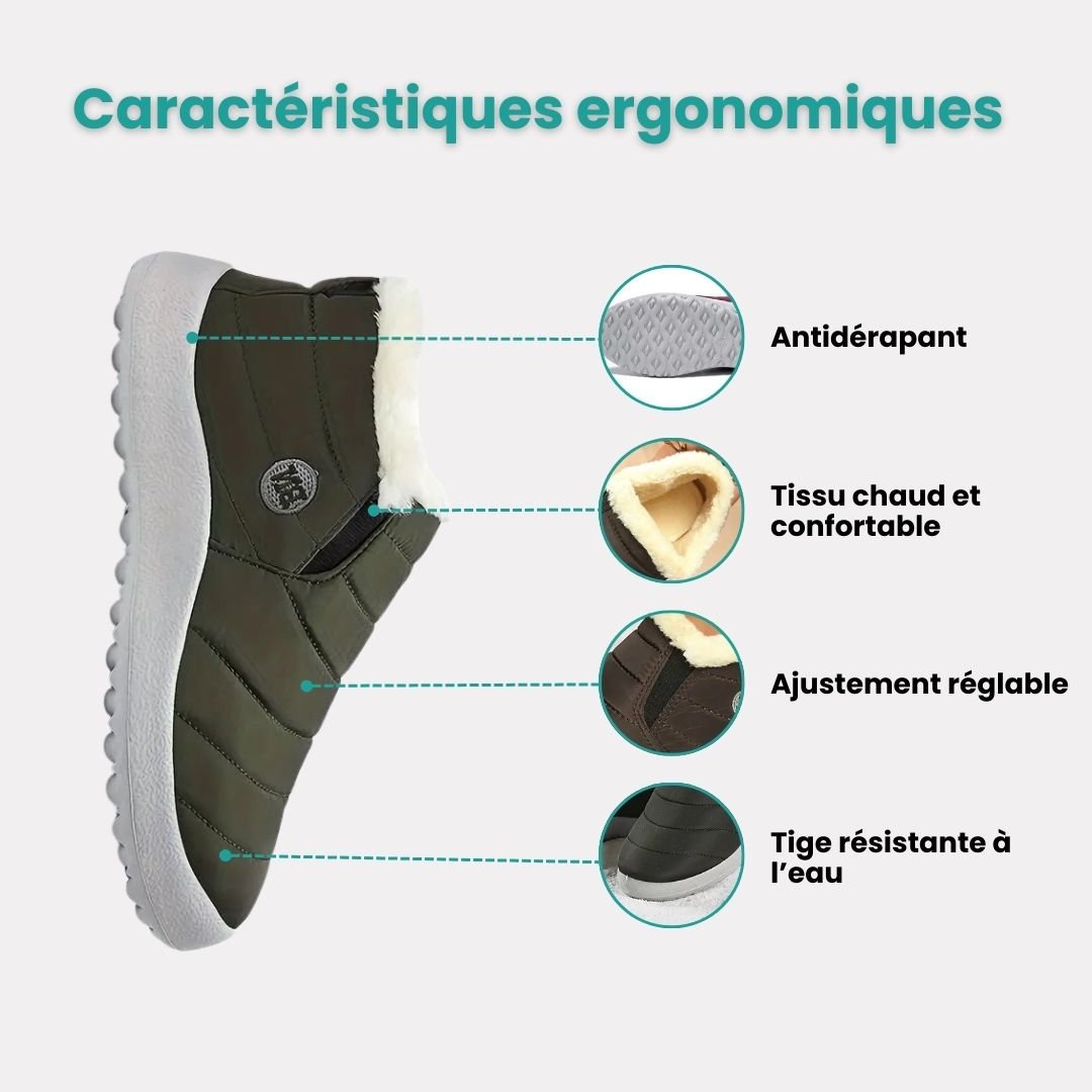 Bottes imperméables d'hiver femme | Antiglisse & fourrées - Semello.fr