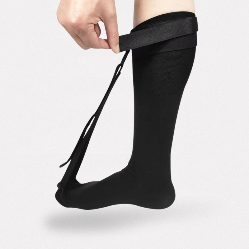 Chaussette de nuit pour fasciite plantaire - Semello.fr