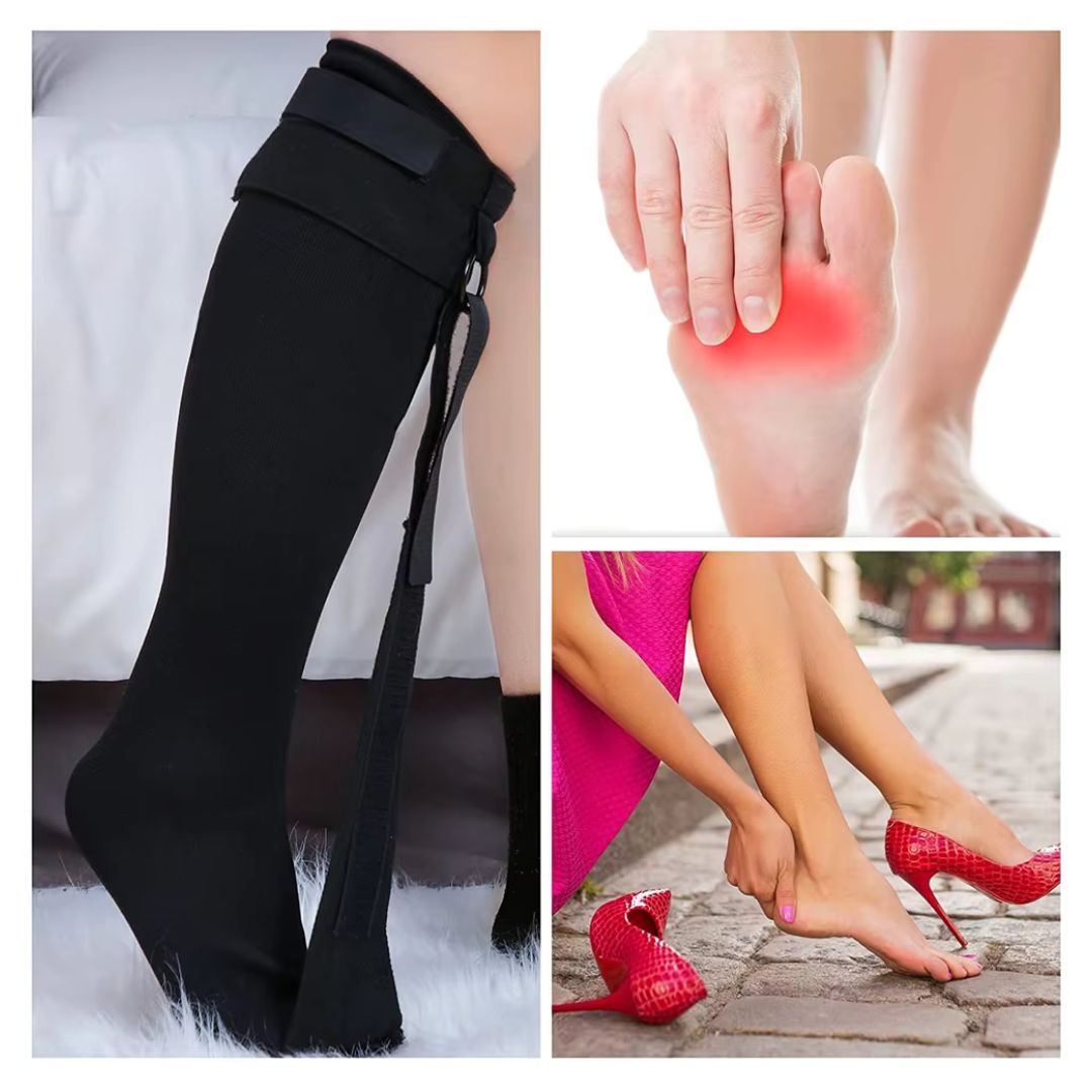 Chaussette de nuit pour fasciite plantaire - Semello.fr