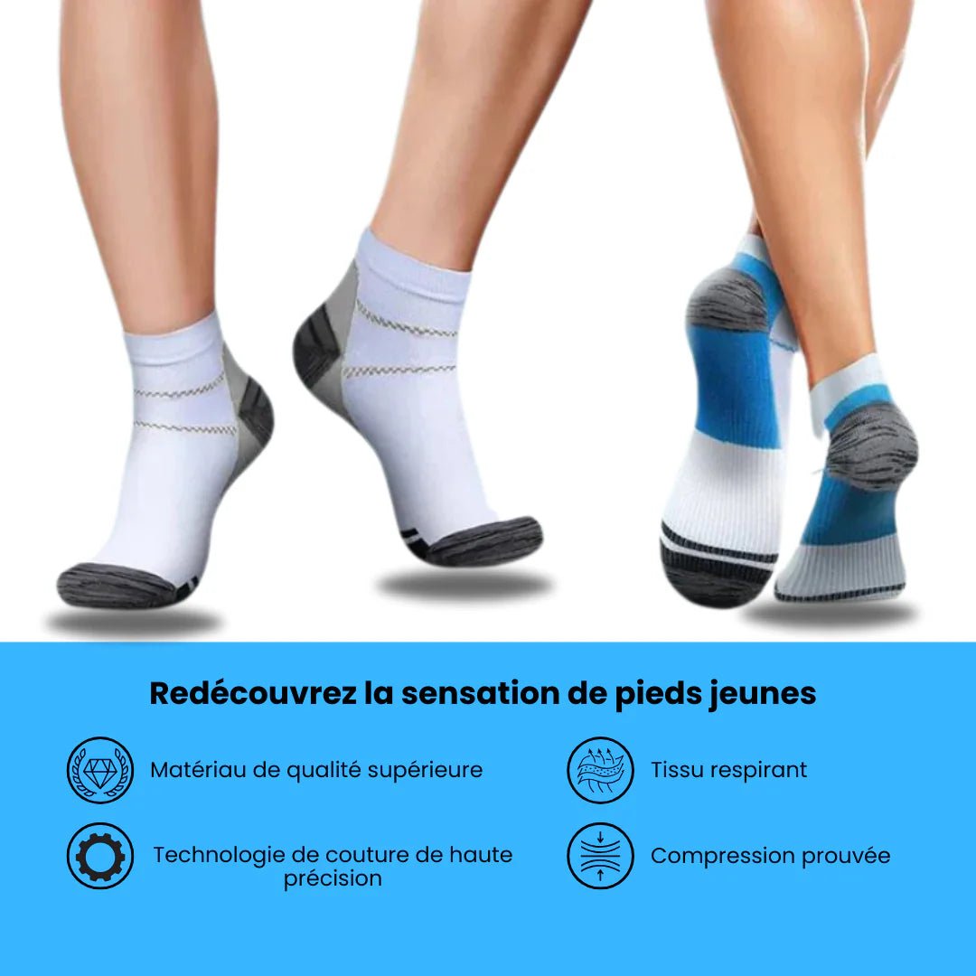 Chaussettes de Compression Douleur Neuropathique - Semello.fr