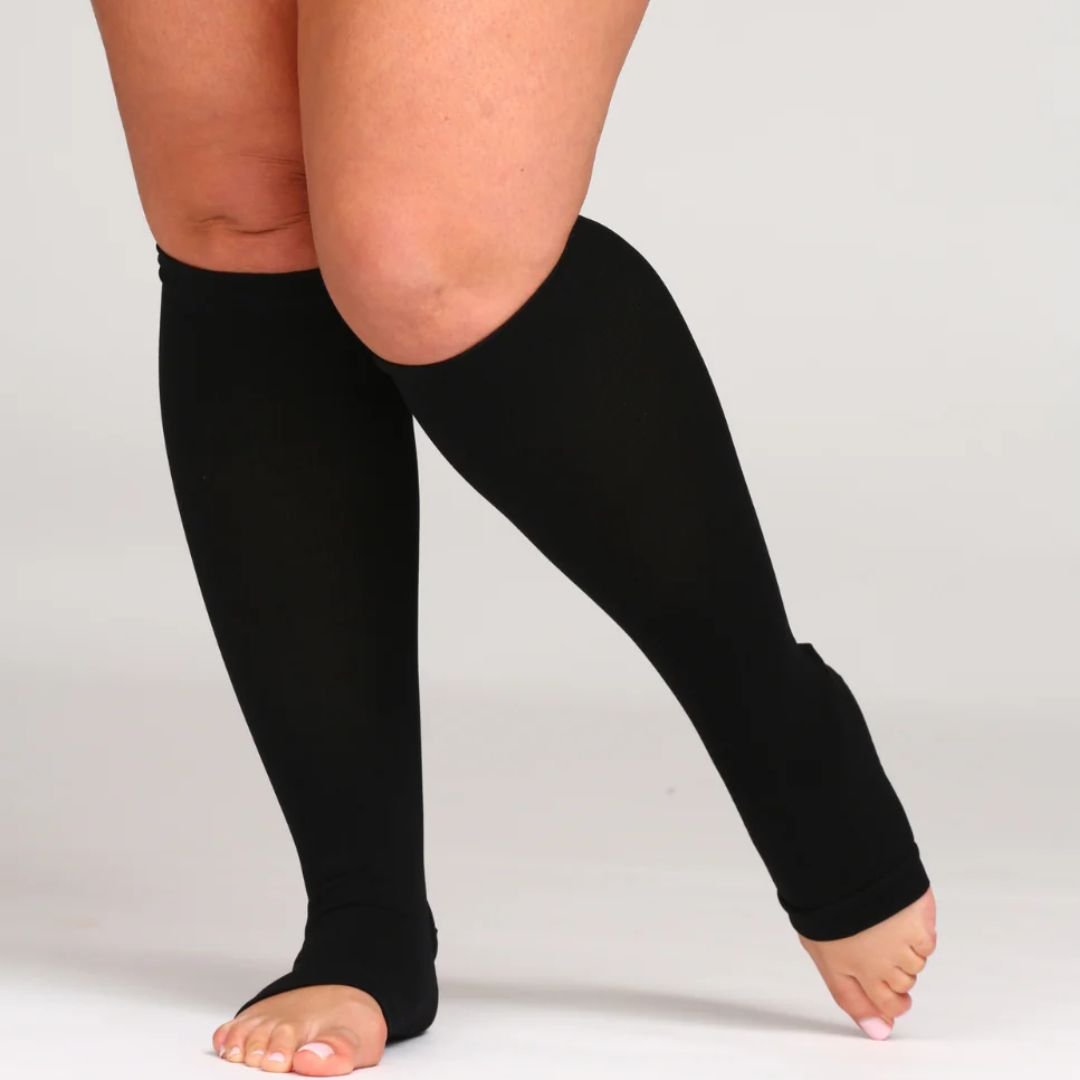Chaussettes de contention respirante orteils libres (20 - 30 mmHg) - Semello.fr
