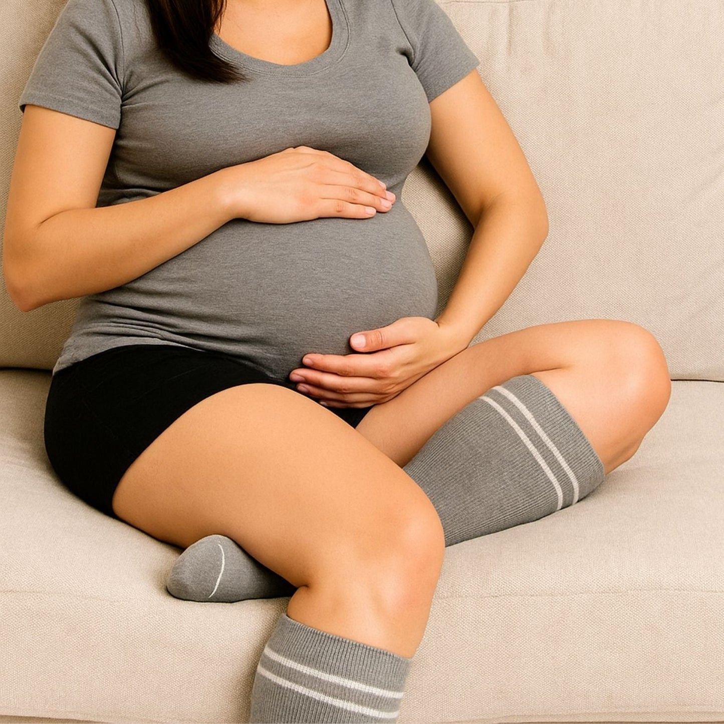 Chaussettes de Grossesse (Compression Douce 15 - 20 mmHg) - Semello.fr