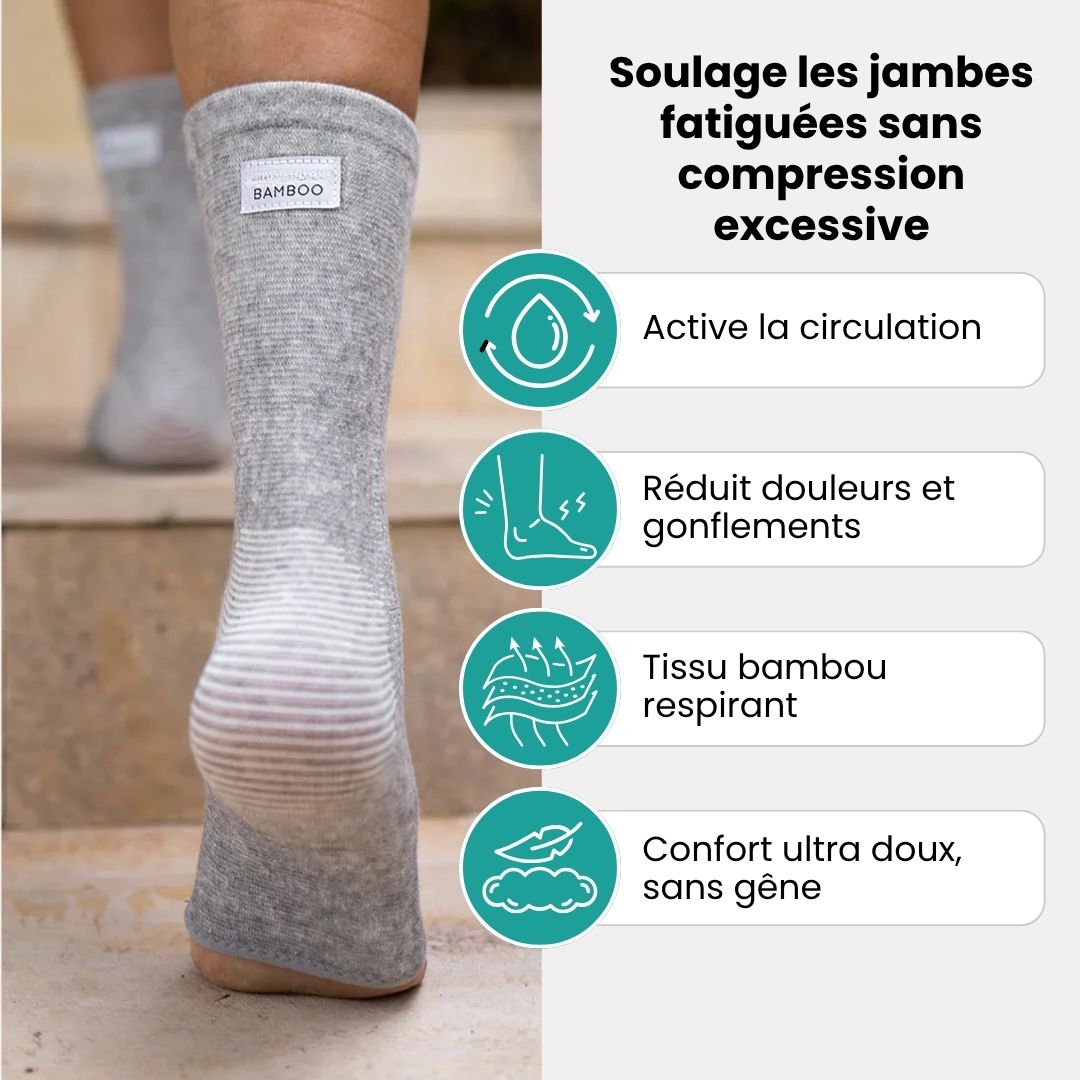 Chaussettes Jambes Légères en Fibre de Bambou - Semello.fr