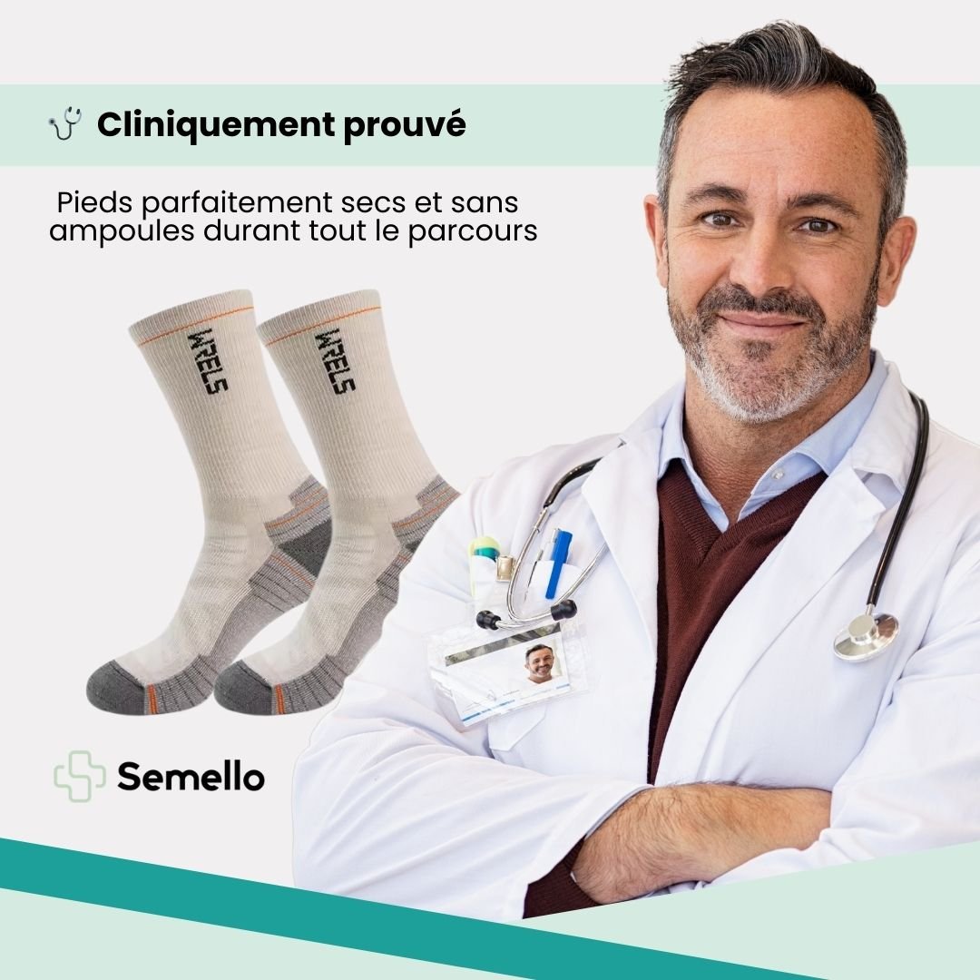Chaussettes Mérinos Sport – Randonnée & Running - Semello.fr