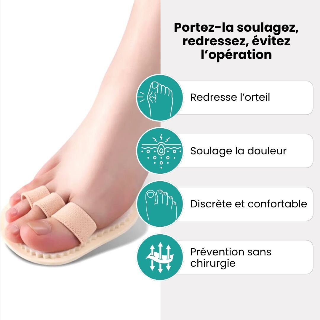 Correcteur d’Orteils en Griffe avec Coussin Plantaire - Semello.fr