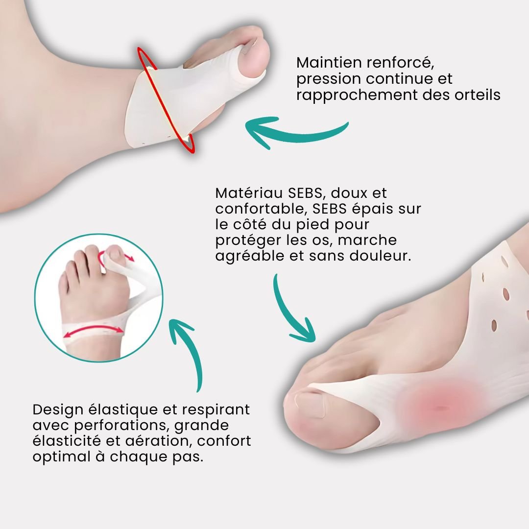 Orthèse orteil souple et discrète pour Hallux Valgus - Semello.fr