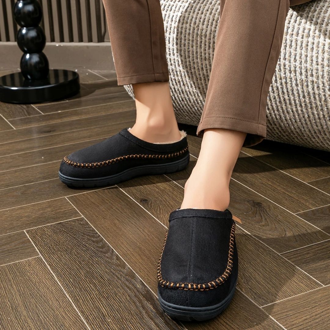 Pantoufles chaudes homme | Élegante & Doublure anti - froid - Semello.fr