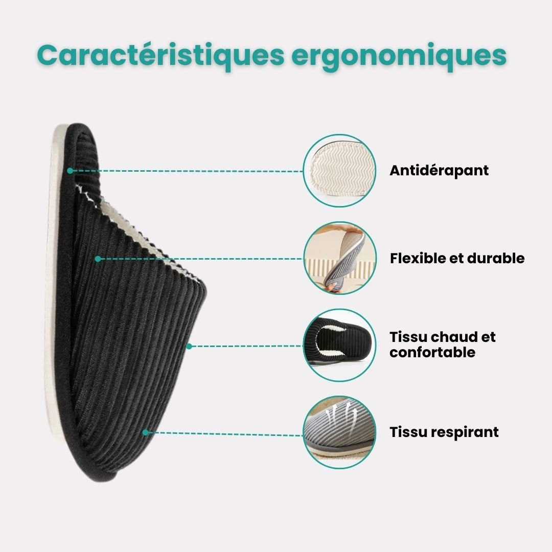 Pantoufles d'hiver Hiver homme | Chaude & antidérapant - Semello.fr