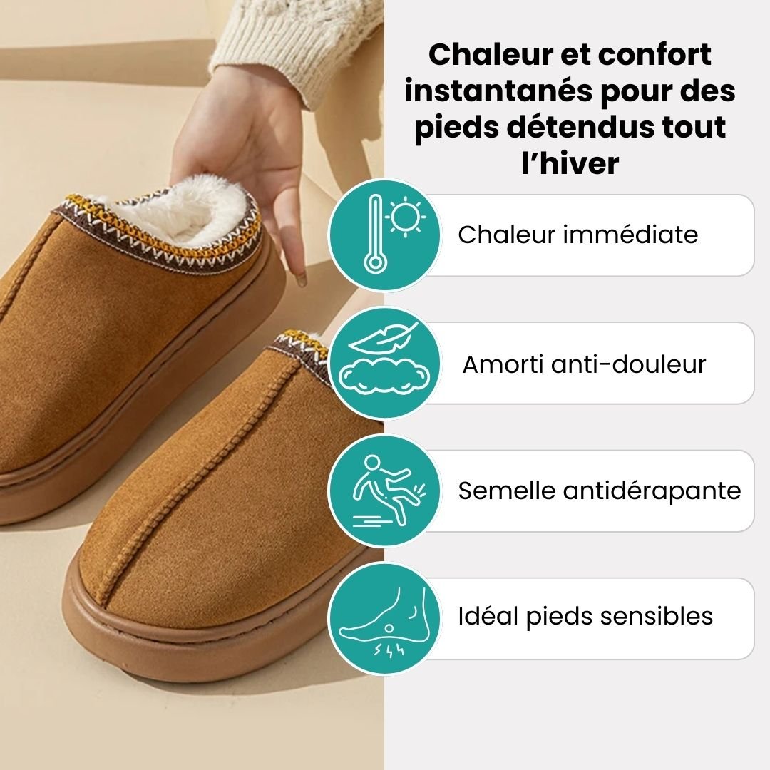 Pantoufles moelleuses automne - hiver - Semello.fr