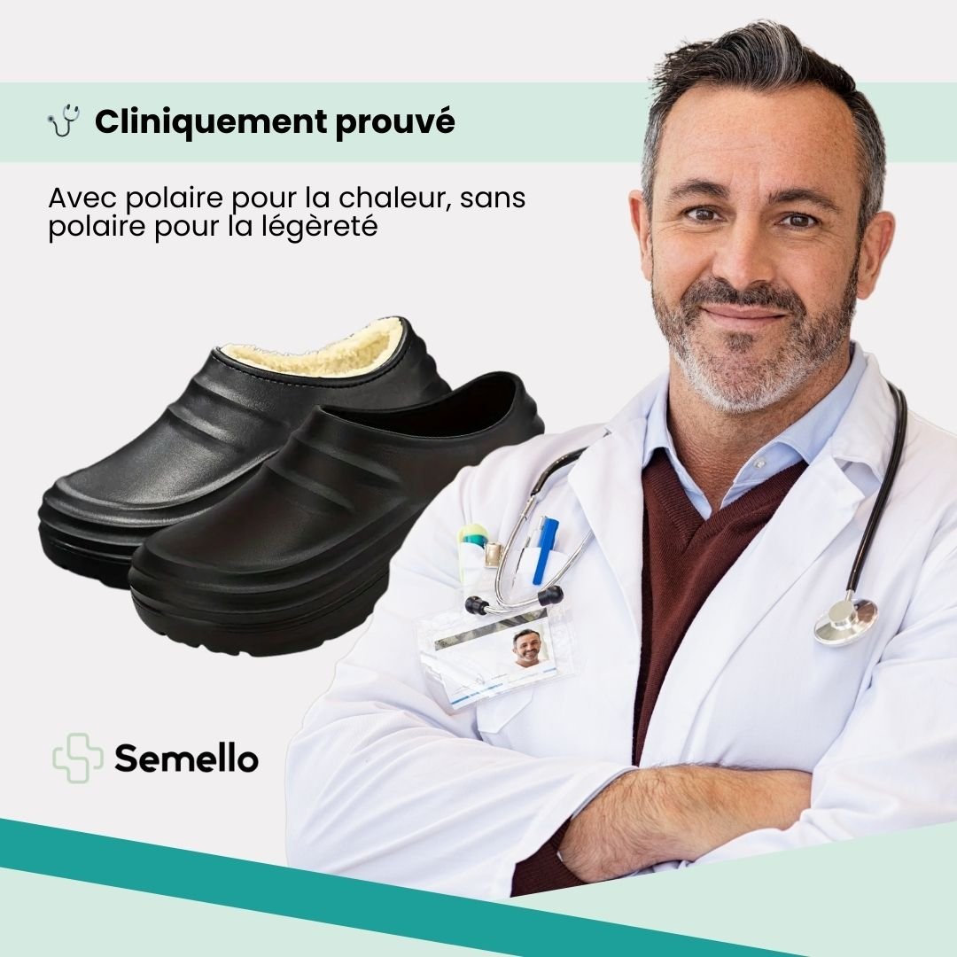Pantoufles Orthopédiques Chaudes | Antidérapantes Intérieur & Extérieur - Semello.fr