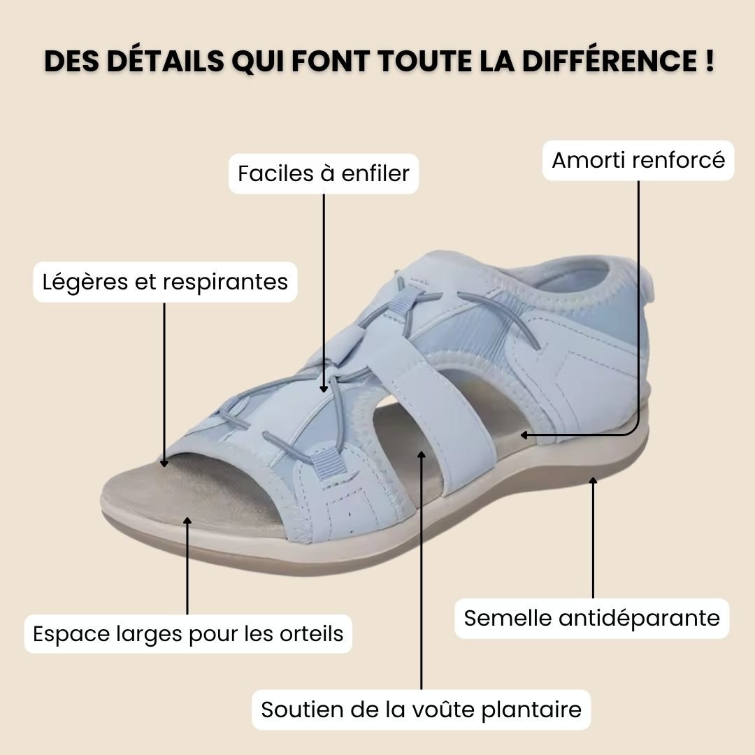 Sandales à confort orthopédique pour femme - Semello.fr
