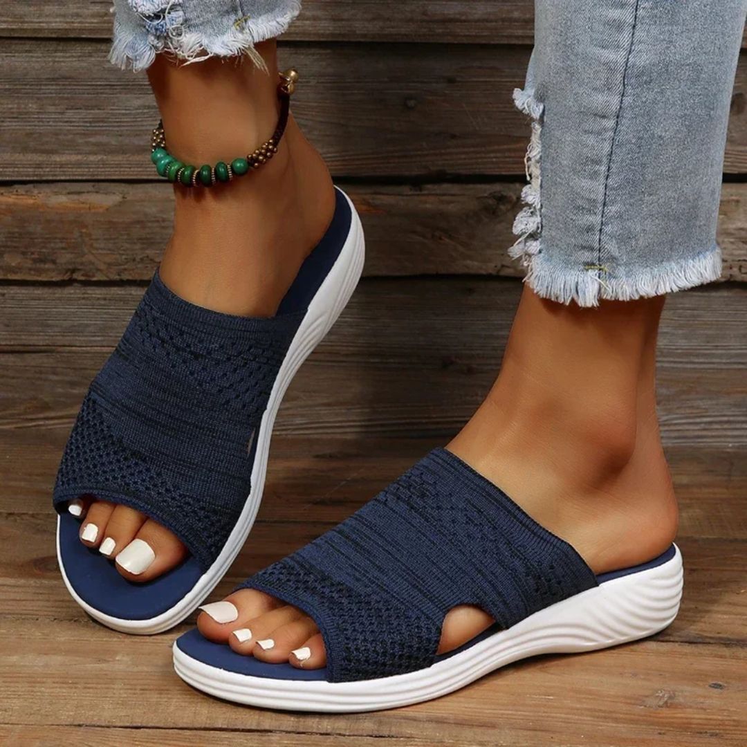 Sandales compensée à confort orthopédique pour femme - Semello.fr
