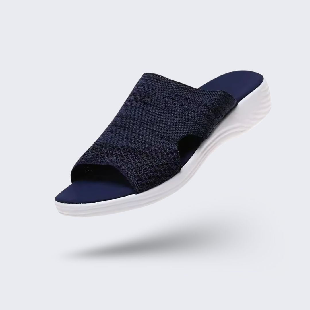 Sandales compensée à confort orthopédique pour femme - Semello.fr