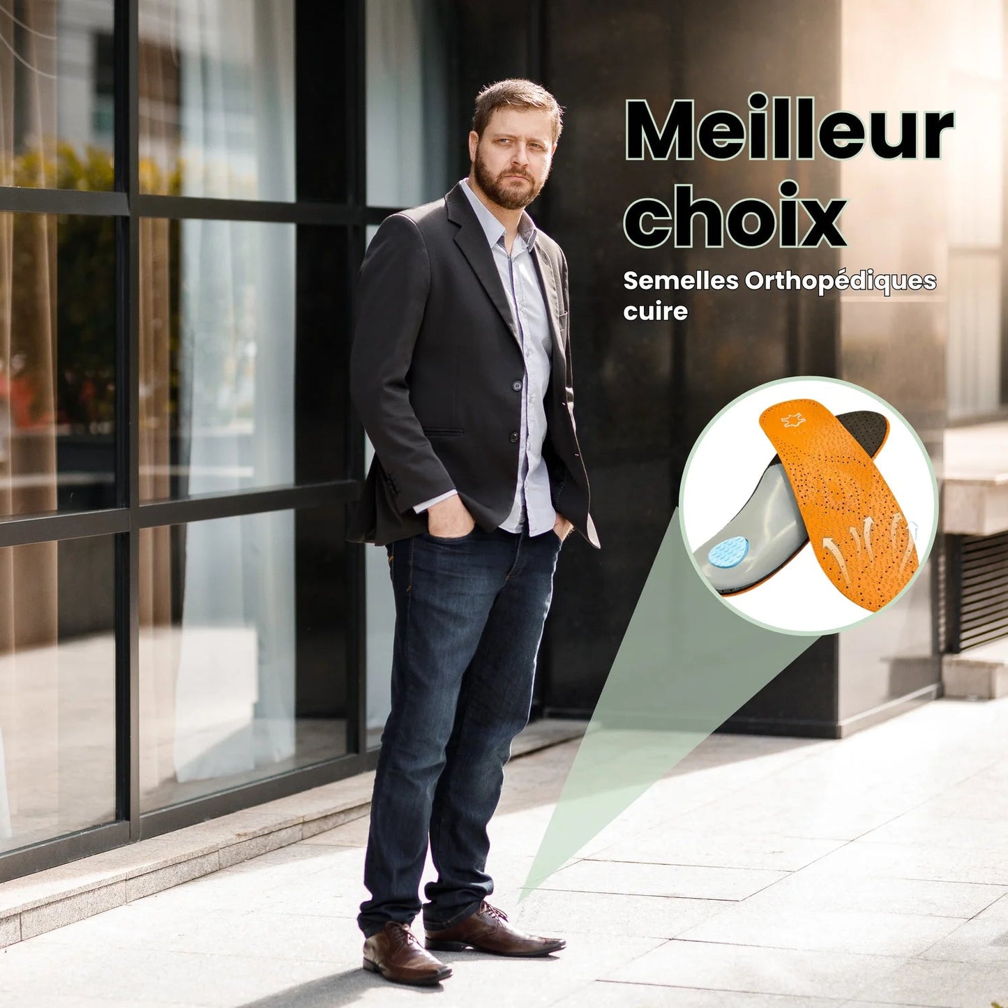 Semelle en Cuir Élégante | Confort Respirant - Semello.fr