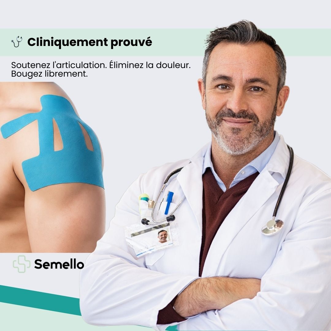 Strap Épaule – Compression Douce & Récupération Rapide (10 Bandes) - Semello.fr