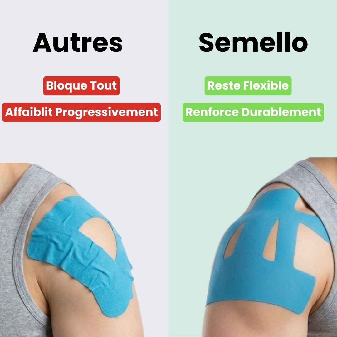 Strap Épaule – Compression Douce & Récupération Rapide (10 Bandes) - Semello.fr