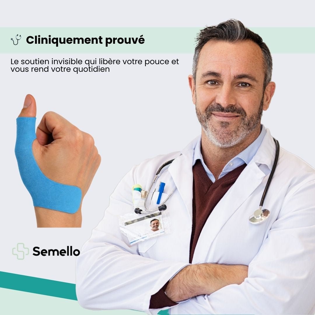 Strap Pouce – Stabilisation & Soulagement au Quotidien (10 Bandes) - Semello.fr