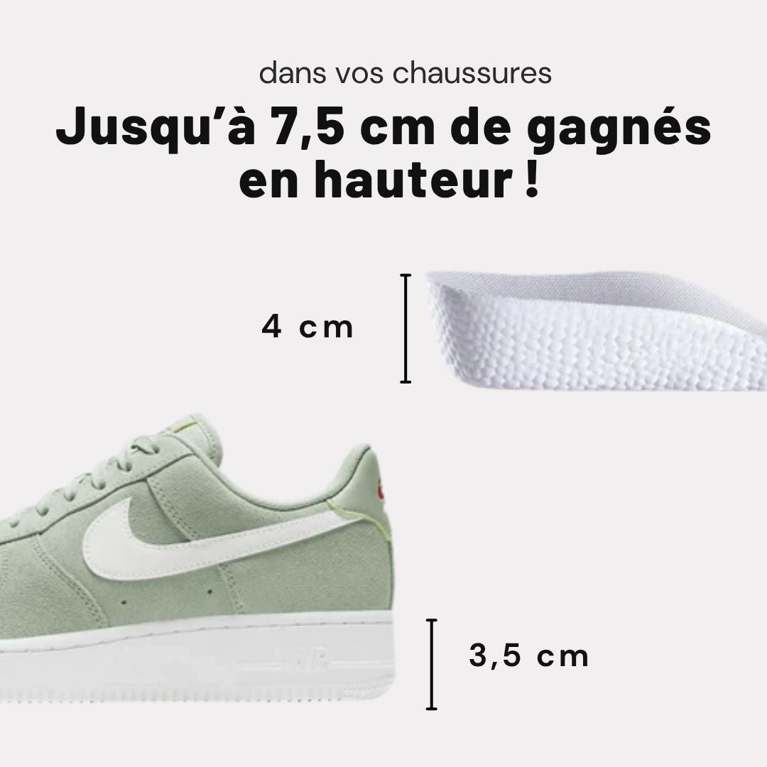 Talonnettes Gain de Taille Invisibles - Semello.fr