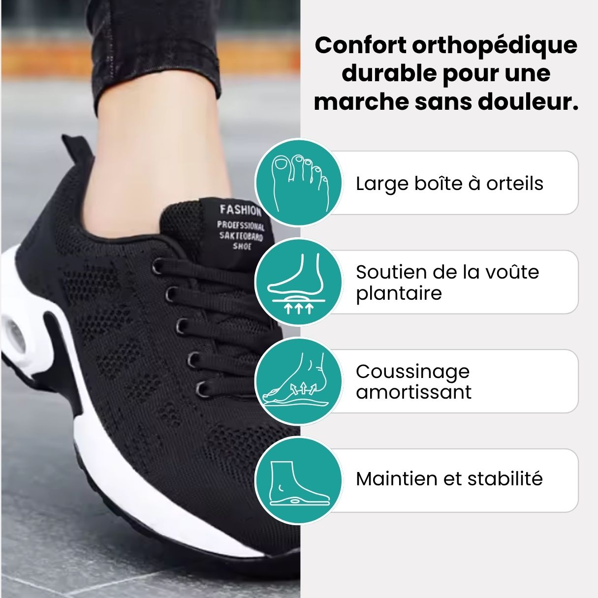 Chaussures Orthopédiques Femme Pied Sensible