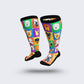 Chaussettes de compression spécial mollet large