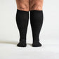 Chaussettes de compression spécial mollet large