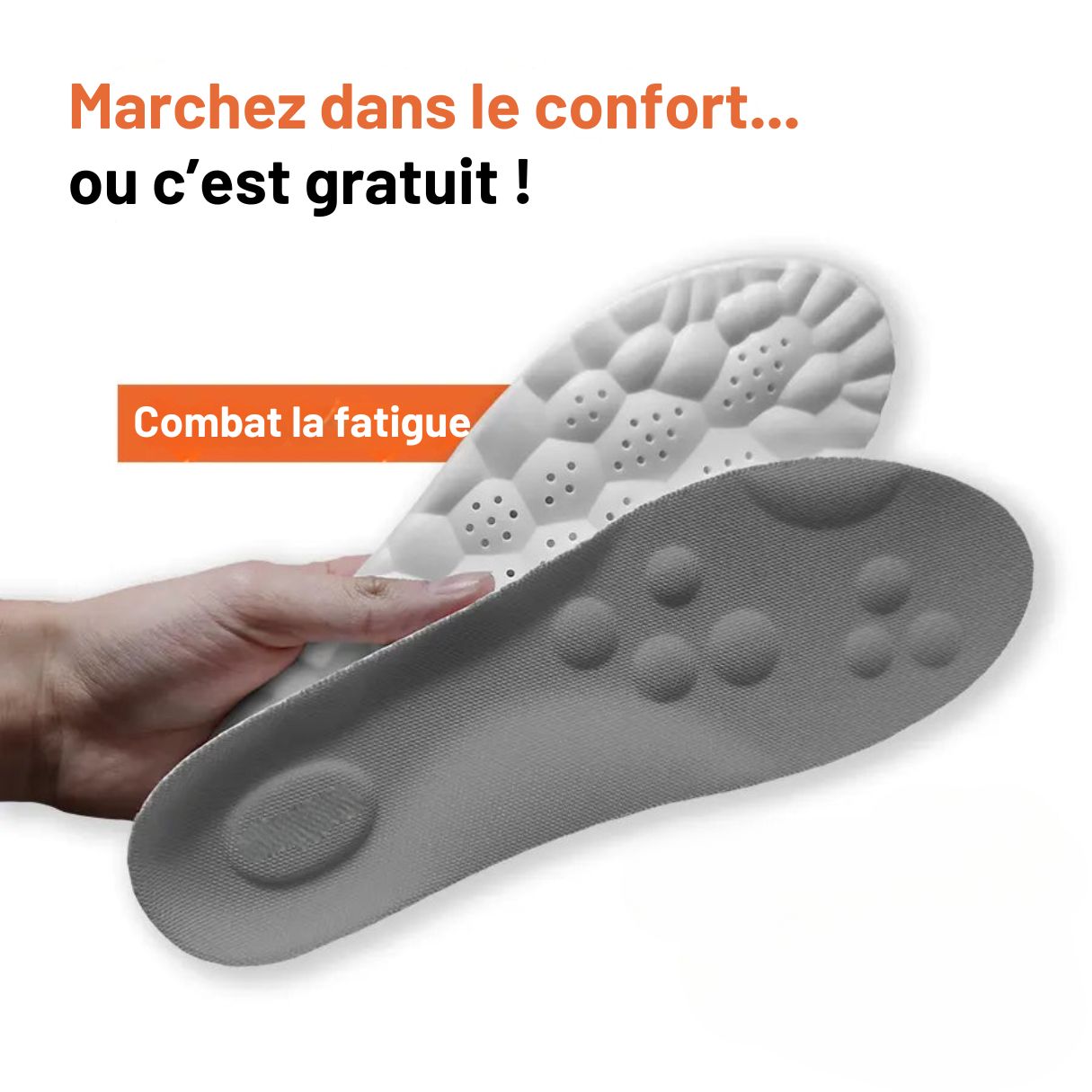 Semelles orthopédique en mousse à mémoire de forme