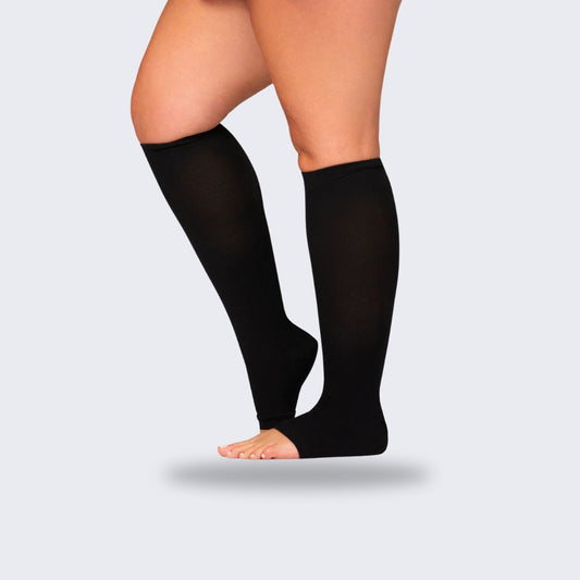 Chaussettes de contention respirante orteils libres (20-30 mmHg)