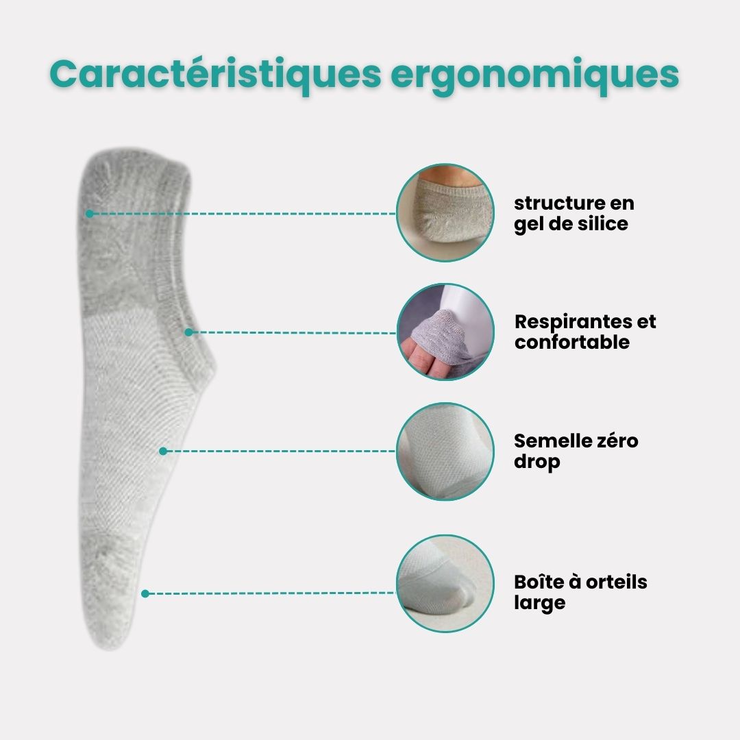 Chaussettes en bambou fines | Douce & Anti-odeurs