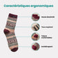 Chaussettes Laine Femme 4 paires – Confort & Isolation Hiver