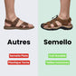 Sandales Orthopédiques en Cuir – Élégance & Maintien Premium