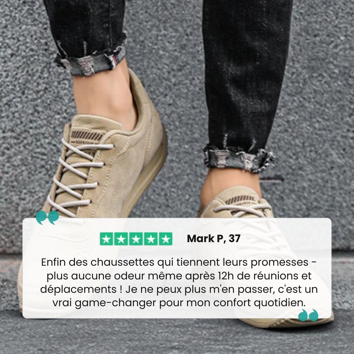 MotionStep™ – Baskets orthopédiques homme maintien et légèreté