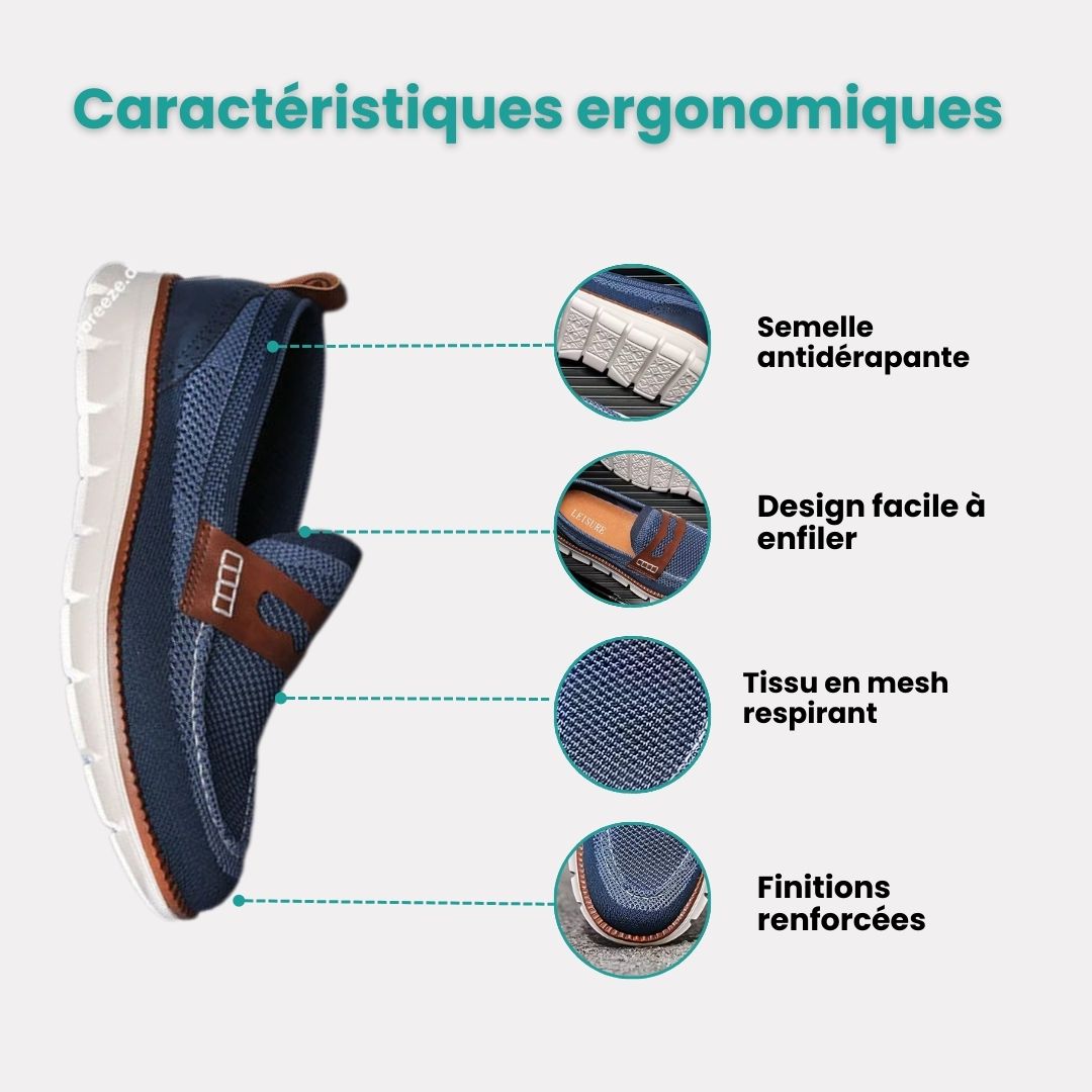CityConfort™ - Mocassins à confort orthopédique homme