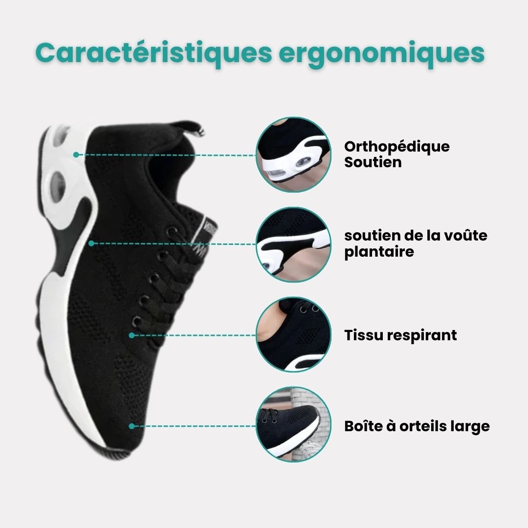 Baskets Confort Orthopédique | Idéales pour Pieds Sensibles - Semello.fr