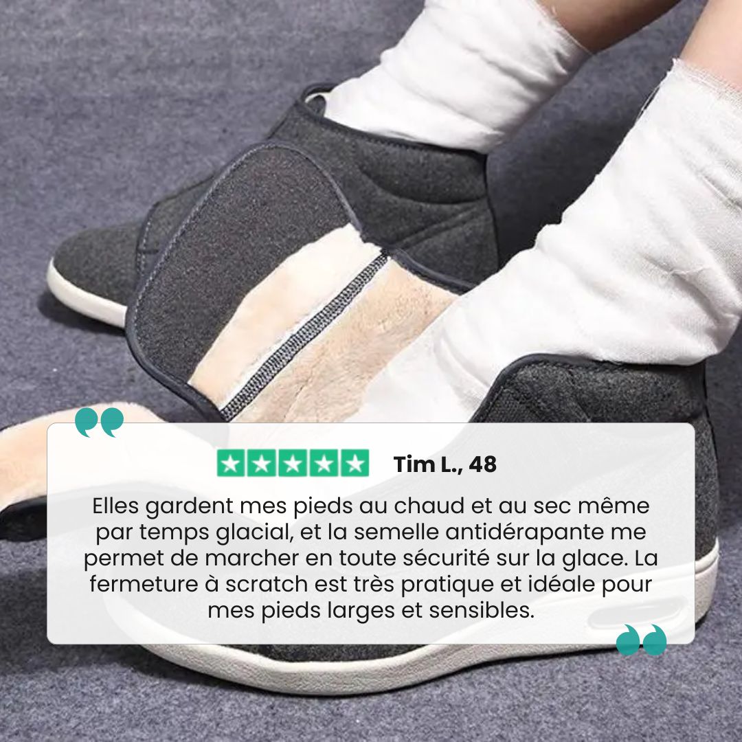 Botte d'hiver doublée spéciale pieds diabétiques - Semello.fr