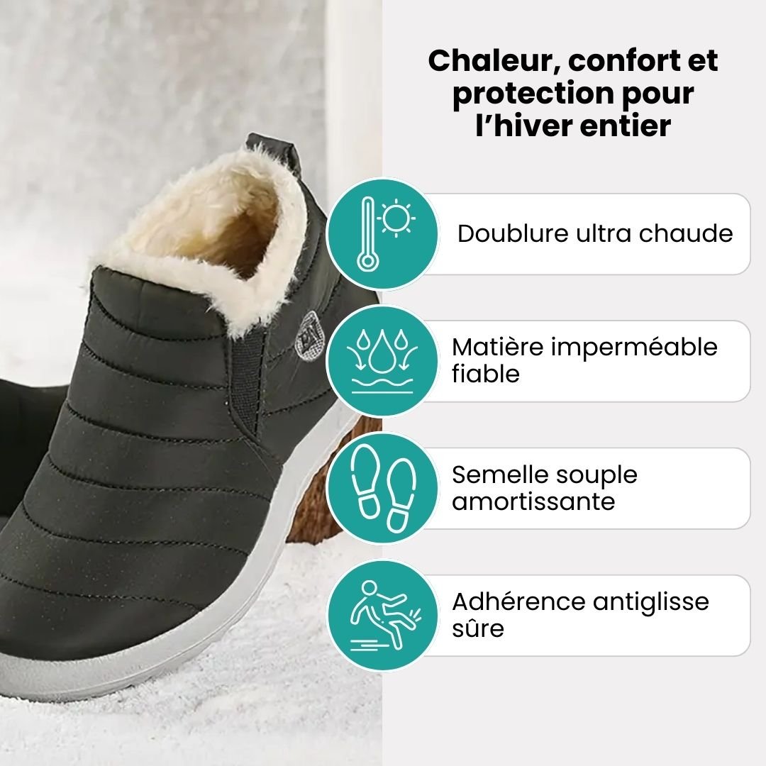 Bottes imperméables d'hiver femme | Antiglisse & fourrées - Semello.fr