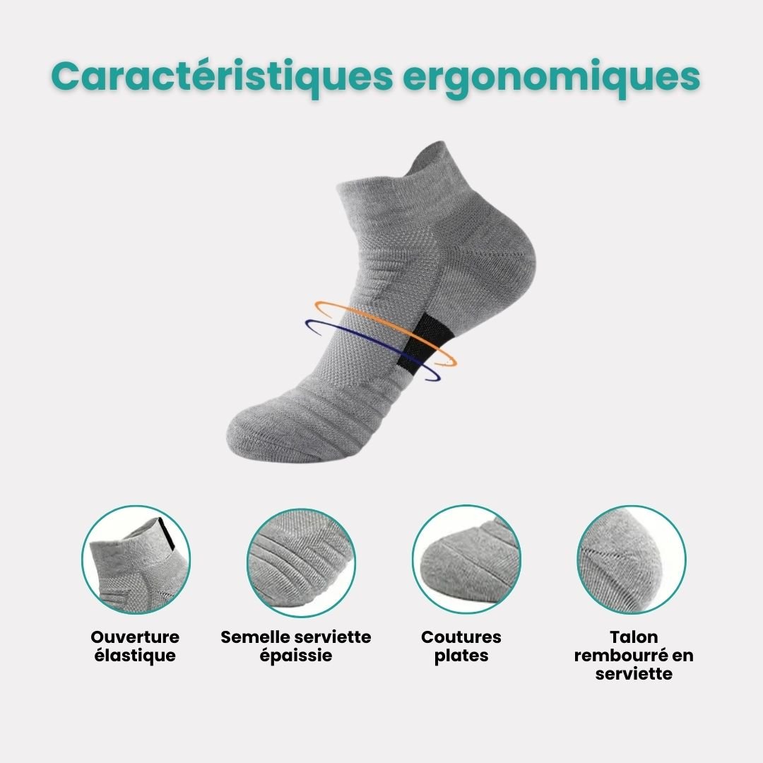 Chaussettes Antiglisse – Idéales Football & Basketball - Semello.fr